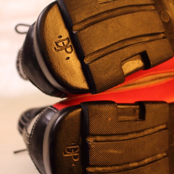 Donald J. Pliner Black and Red Leather Boots - Picture 10 of 15